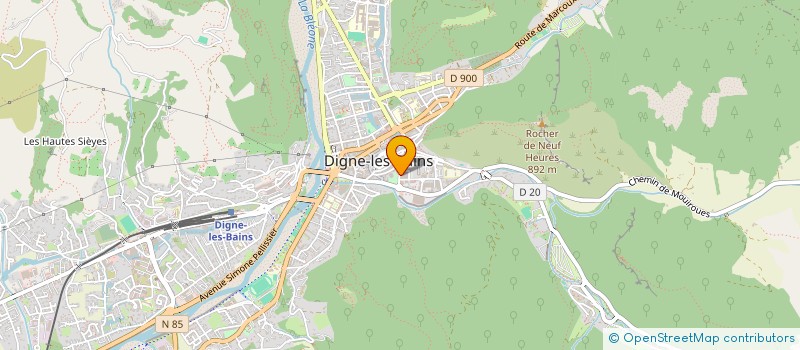 localisation de l'entreprise ROCHAS AUTO CONTROLE à DIGNE-LES-BAINS