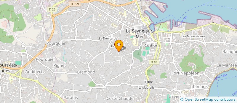 localisation de l'entreprise ROCHAS TOUAT A à LA SEYNE-SUR-MER