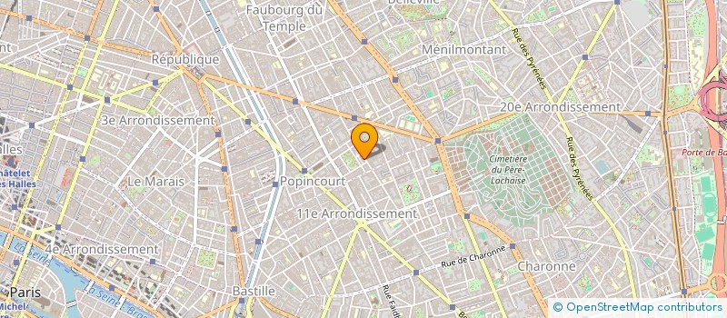 localisation de l'entreprise ROCHD 63  PARIS