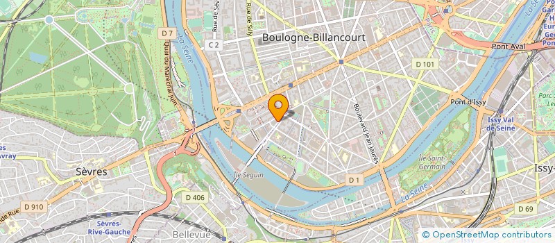 localisation de l'entreprise ROCHE à BOULOGNE-BILLANCOURT