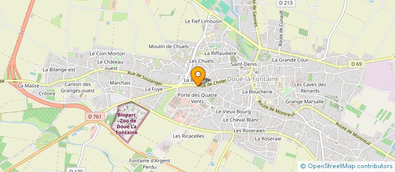 localisation de l'entreprise ROCHE  DOUE-EN-ANJOU