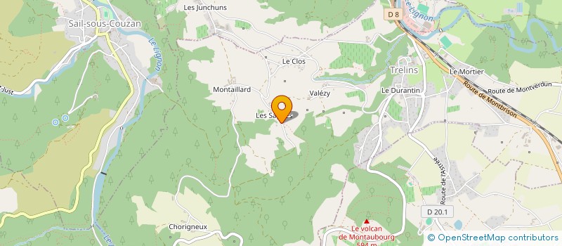 localisation de l'entreprise ROCHE/ARTHAUD  TRELINS