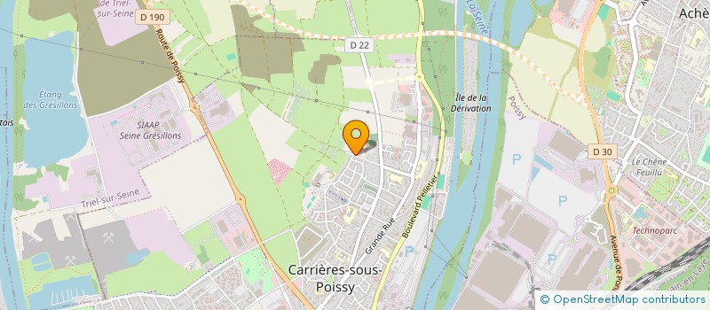 localisation de l'entreprise ROCHE AUX LOUPS DIFFUSION à CARRIERES-SOUS-POISSY