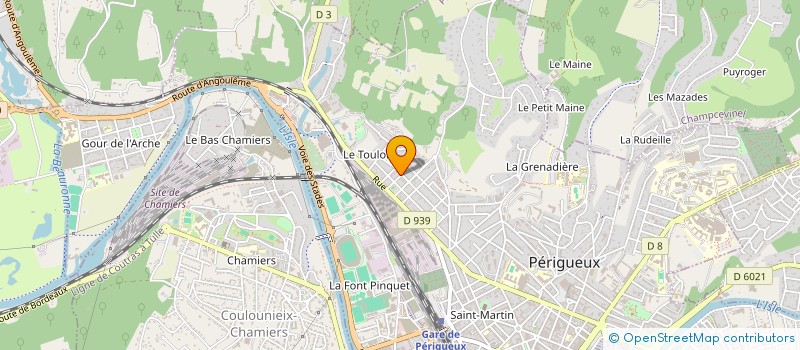 localisation de l'entreprise ROCHE - BIRON à PERIGUEUX