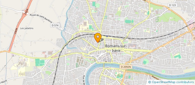 localisation de l'entreprise ROCHE BLANCHARD  ROMANS-SUR-ISERE