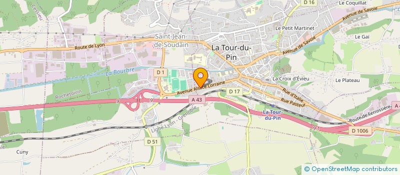 localisation de l'entreprise ROCHE BLANCHE  LA TOUR-DU-PIN