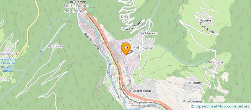 localisation de l'entreprise ROCHE BLANCHE  LA LECHERE