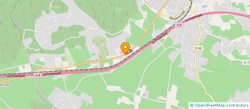 localisation de l'entreprise ROCHE BRUNE  VIDAUBAN