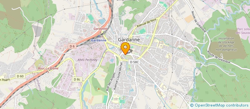 localisation de l'entreprise ROCHE BTP à GARDANNE