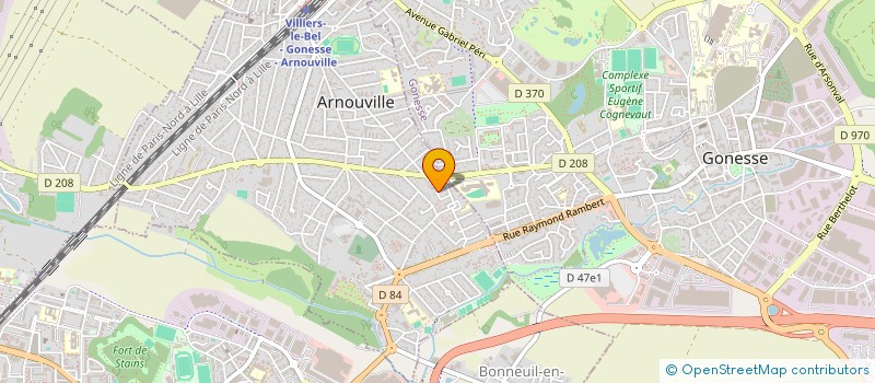 localisation de l'entreprise ROCHE CONSTRUCTIONS à ARNOUVILLE
