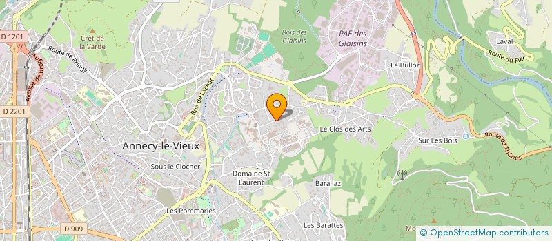 localisation de l'entreprise ROCHE DEFFAUGT à ANNECY