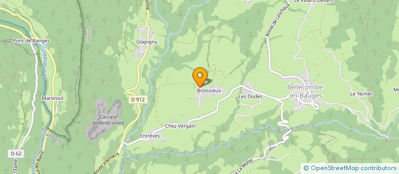 localisation de l'entreprise ROCHE ET FILLES  BELLECOMBE-EN-BAUGES