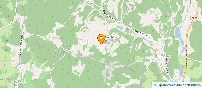 localisation de l'entreprise ROCHE ET FILS  QUEYSSAC