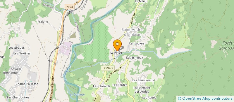 localisation de l'entreprise ROCHE ET FILS  SAINT-ANDRE-D'EMBRUN