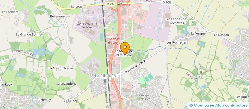 localisation de l'entreprise ROCHE EVASION  DOMPIERRE-SUR-YON