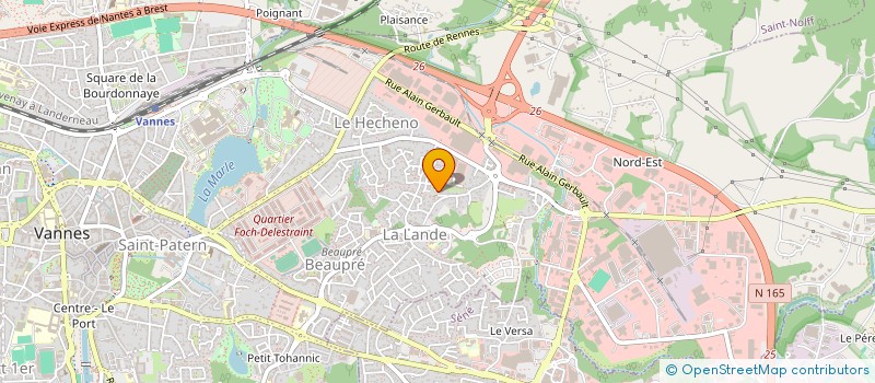 localisation de l'entreprise ROCHE FINANCES à VANNES