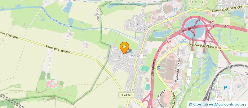 localisation de l'entreprise ROCHE FMC SCI  COQUELLES