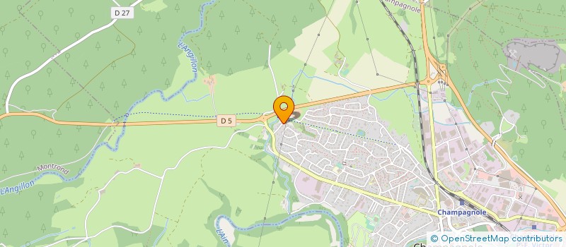 localisation de l'entreprise ROCHE FRERES  CHAMPAGNOLE