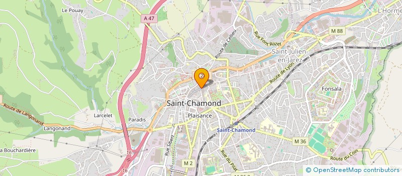 localisation de l'entreprise ROCHE INVESTISSEMENT à SAINT-CHAMOND