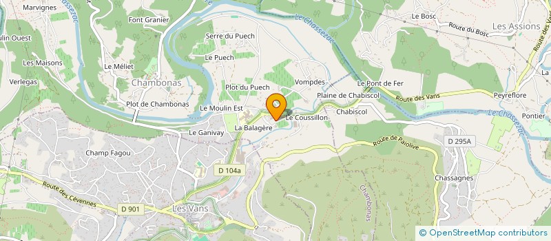 localisation de l'entreprise ROCHE JEROME  CHAMBONAS