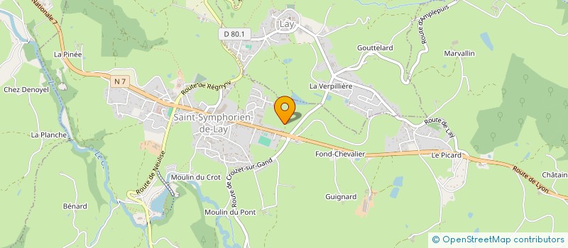 localisation de l'entreprise ROCHE JTM  SAINT-SYMPHORIEN-DE-LAY