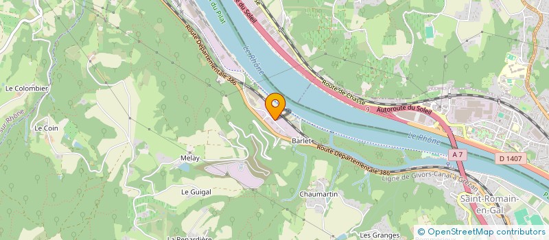 localisation de l'entreprise ROCHE MANAGEMENT  SAINT-ROMAIN-EN-GAL