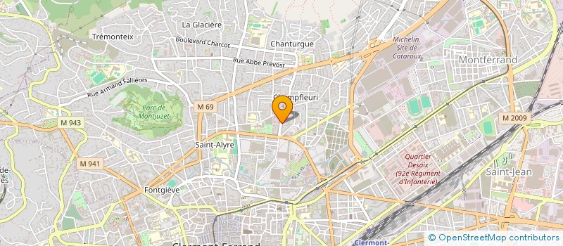 localisation de l'entreprise ROCHE MELON  CLERMONT-FERRAND