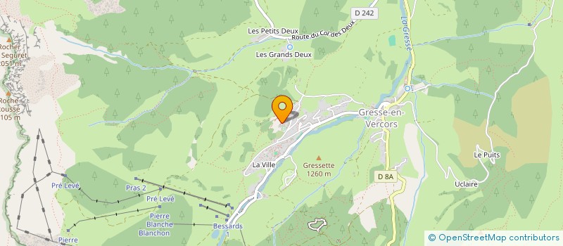 localisation de l'entreprise ROCHE PATRICE ET VALERIE  GRESSE-EN-VERCORS