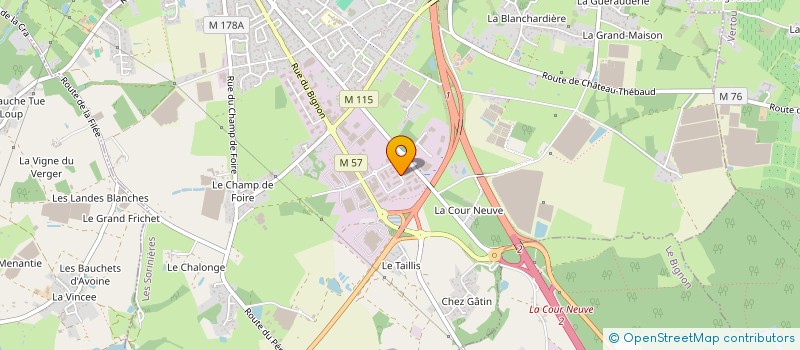localisation de l'entreprise ROCHE PIERRE ATLANTIQUE à LES SORINIERES