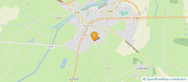 localisation de l'entreprise ROCHE PLOMBIER CHAUFFAGISTE à SANCOINS