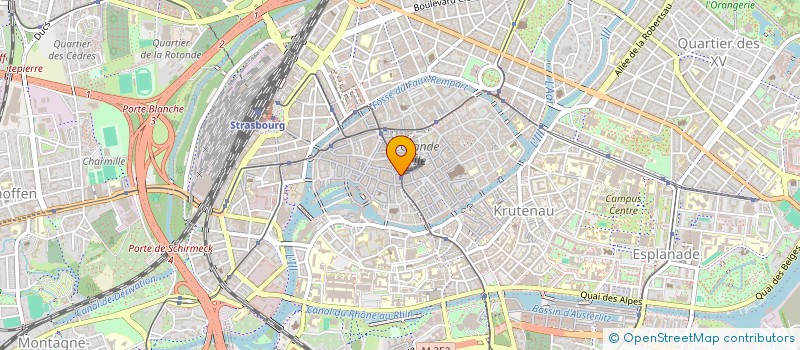 localisation de l'entreprise ROCHE TISSUS à STRASBOURG