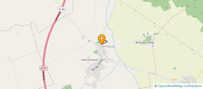 localisation de l'entreprise ROCHE TRAVAUX PUBLICS - R.T.P.  SENNECAY