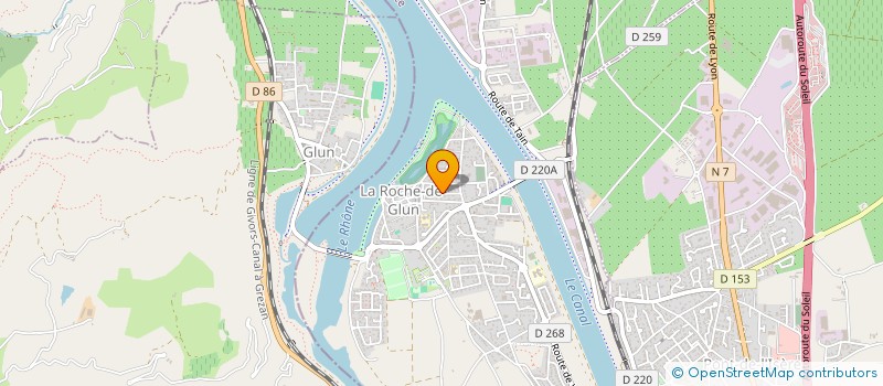 localisation de l'entreprise ROCHEBAT  LA ROCHE-DE-GLUN