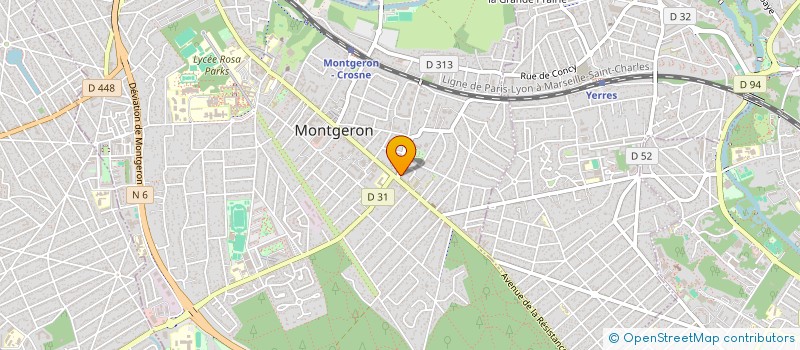 localisation de l'entreprise ROCHEBOIS AGENCEMENT à MONTGERON