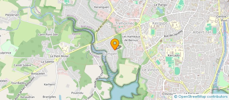 localisation de l'entreprise ROCHEBONNE à VANNES