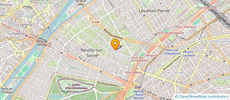 localisation de l'entreprise ROCHEBRUNE à NEUILLY-SUR-SEINE