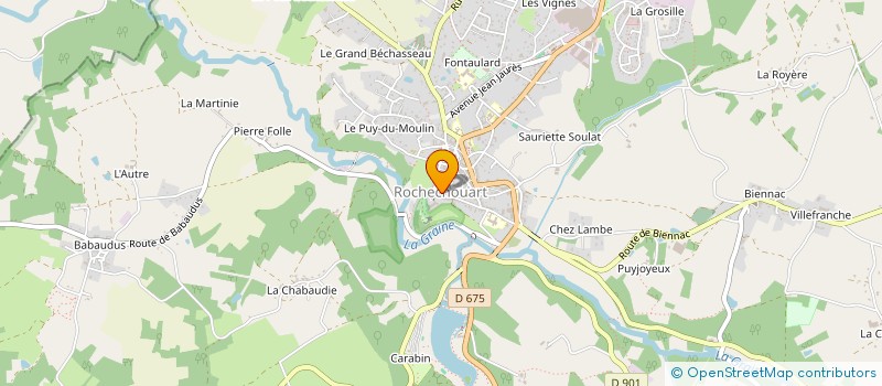 localisation de l'entreprise ROCHECHOUART JUDO  ROCHECHOUART