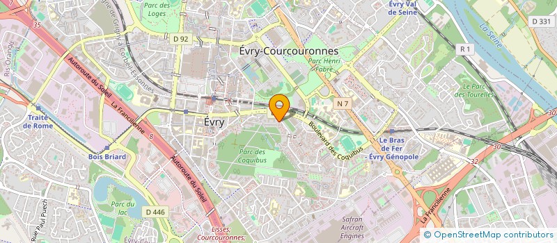 localisation de l'entreprise ROCHEFORT 2 à EVRY-COURCOURONNES