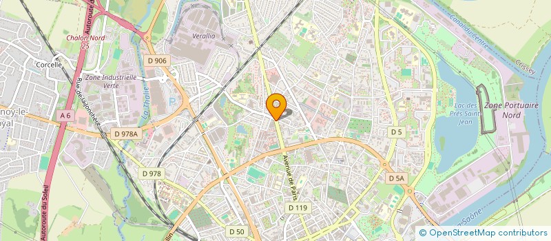 localisation de l'entreprise ROCHEFORT à CHALON-SUR-SAONE