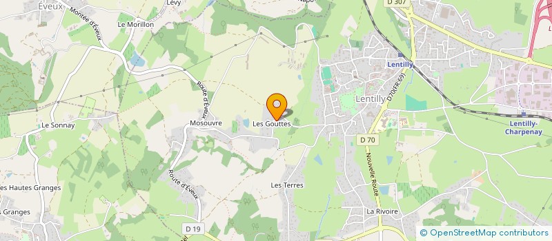 localisation de l'entreprise ROCHEFORT  LENTILLY