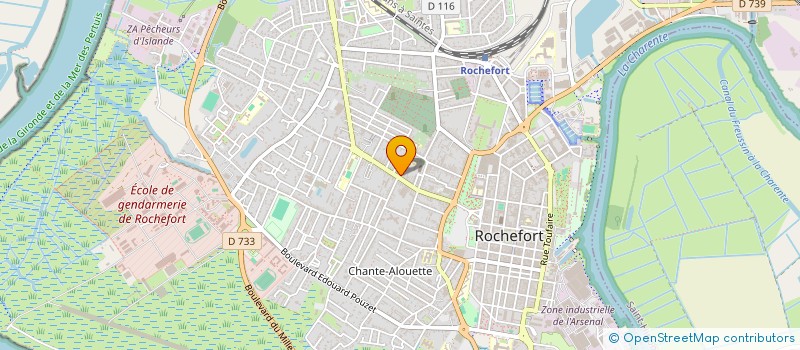 localisation de l'entreprise ROCHEFORT KARATE CLUB  ROCHEFORT
