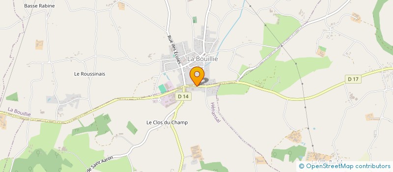 localisation de l'entreprise ROCHEFORT R & D à LA BOUILLIE