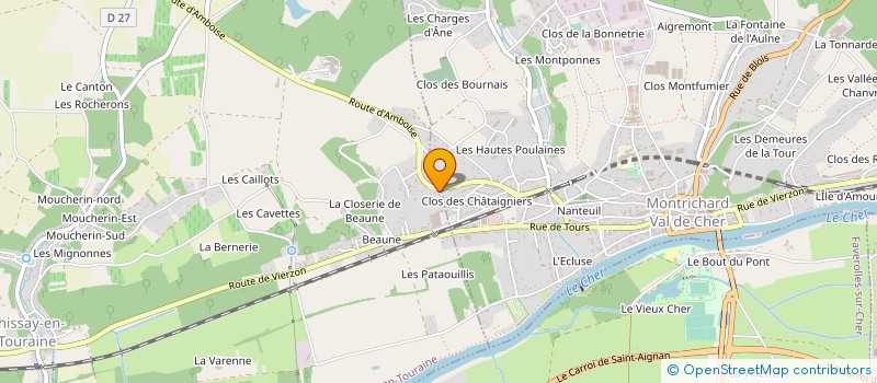 localisation de l'entreprise ROCHEFORT - SASSIER  VALLIERES-LES-GRANDES