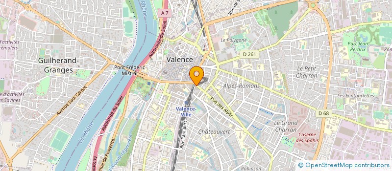localisation de l'entreprise ROCHEGUDE AMEUBLEMENT à VALENCE
