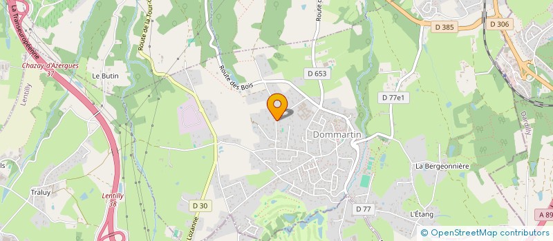 localisation de l'entreprise ROCHELIERE  DOMMARTIN