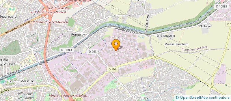 localisation de l'entreprise ROCHELLE AUTOCONTROLE - CCTA LAFOND  PERIGNY