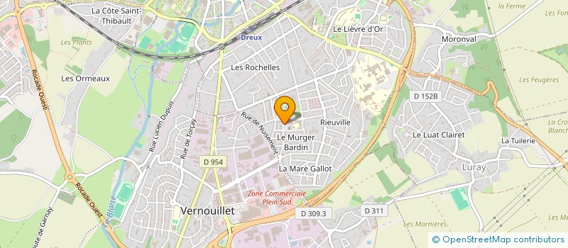 localisation de l'entreprise ROCHELLES EN ACTION  DREUX