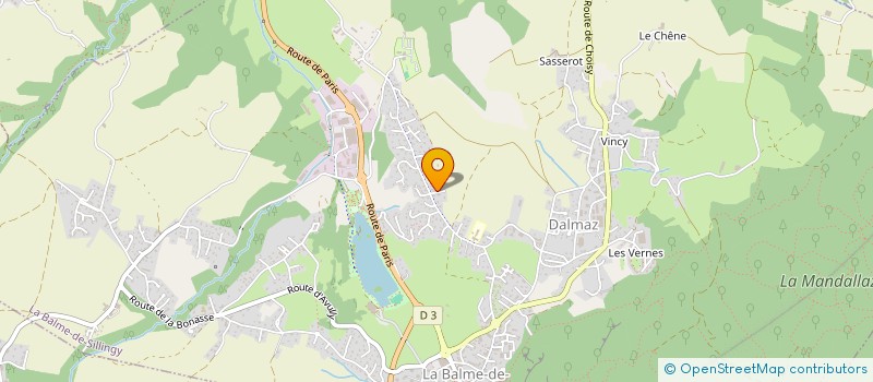 localisation de l'entreprise ROCHER  LA BALME-DE-SILLINGY