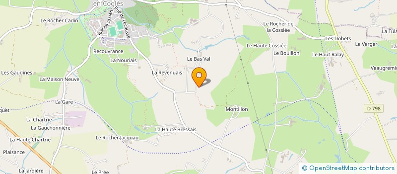 localisation de l'entreprise ROCHER DE MONTILLON  SAINT-GERMAIN-EN-COGLES