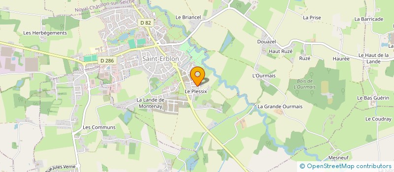 localisation de l'entreprise ROCHER IMMO  SAINT-ERBLON